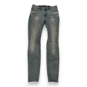 Lucky Brand Women's Jeans Sasha Super Skinny Size 8 Light Wash Distressed